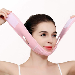 <span class=keywords><strong>Bandage</strong></span> de mentonnière post-chirurgical pour femmes Cou et menton Compression vêtement Wrap visage plus mince - Product Image 3
