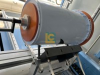 Servo Shuttle 1 Color cilíndrico barril plástico cubo contenedor impresora rotativa Uv máquina de serigrafía
