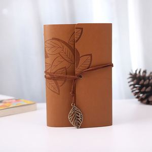 Personalized UK Retro Foil logo PU Leather Bujo <strong>Notebook</strong> <strong>With</strong> <strong>Pen</strong> Holder <strong>and</strong> Binder Clip - Product Image 3