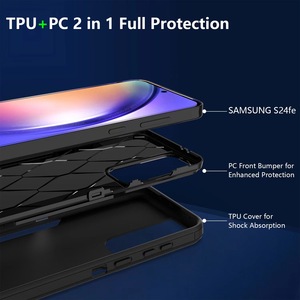 Housse antichoc double couche pour étui de téléphone portable <span class=keywords><strong>TCL</strong></span> 20XE T-Mobile Revvl <span class=keywords><strong>6</strong></span> Pro - Product Image 2