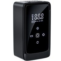 Pompe à air de voiture portable haute puissance 12V ABS avec lumière d'urgence multifonctionnelle pour voitures compactes et motos