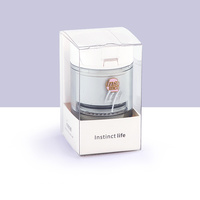 Mini déchiqueteuse de coupe-pilule en plastique portable avec organisateur de boîte de rangement ronde Matériau PP pour une gestion pratique des pilules