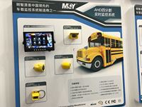 Cámara de Seguridad de Vigilancia Lateral Móvil con Carcasa Metálica Impermeable IP69K Instalada en el Programa de Autobuses Escolares Amarillos