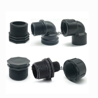 Raccords en plastique à filetage mâle pour tuyaux PE de 1/2 à 2 pouces et accessoires d'irrigation, connecteurs d'eau de jardin basse pression