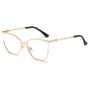 نظارات عالية الجودة للنساء لعام 2025، إطار فاخر مضاد للضوء الأزرق بتصميم خاص على الذراع مع الماس - Product Image 6