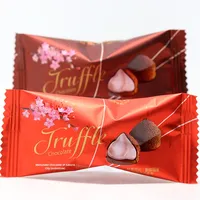 Barra de chocolate de trufa de 500g personalizable, aperitivo de Año Nuevo elegante de boda con ingredientes de galleta de sabor a café, bienvenida OEM