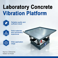 Table vibrante à béton électrique automatique de laboratoire, affichage numérique, haute précision, en acier inoxydable, fréquence réglable