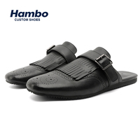 Handgefertigte Leder-Herrenslipper - Weiche Sohle Atmungsaktive Slip-On Schuhe mit Eckiger Spitze für Hochzeit & Business