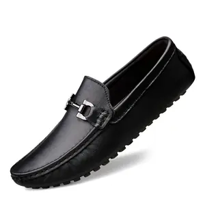 Chaussures Oxford en cuir marron pour hommes, chaussures de bureau, confortables, coupe slim, haute qualité