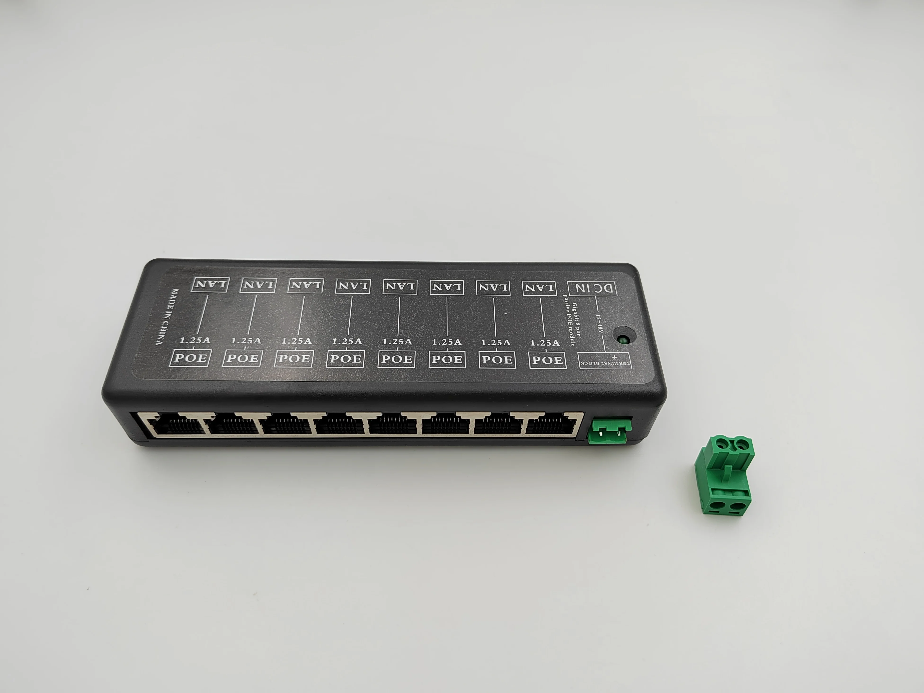 新品 1000mw150Mbps無線LANルーター PoE Injector付属 Enkele Poort 10/100/1000M Gigabit PoE Injector, PoE Poort