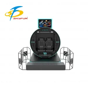 เครื่องจำลองการบินแบบหมุนได้360องศาเครื่องเล่นเกมเสมือนจริง<span class=keywords><strong>2</strong></span>ที่นั่งโลหะไฟเบอร์กลาสในร่ม/กลางแจ้ง - Product Image 6