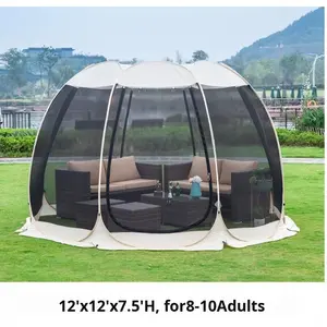 <span class=keywords><strong>Tenda</strong></span> a rete a sei lati In tessuto Oxford estivo con vendita calda struttura con una camera <span class=keywords><strong>da</strong></span> letto per feste In <span class=keywords><strong>campeggio</strong></span> all'aperto In magazzino - Product Image 3