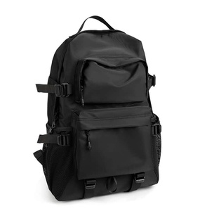 Unisex Nylon Backpack 20-37L Capacity Waterproof Zipper Closure Soft Handle Arcuate Shoulder Strap Travel Fashion Laptop <b>Bag</b> - Product Image 5