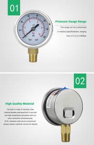 Yeni Gelen Yüksek Dayanıklılıklı Darbeye Dayanıklı Hızlı Okuma Basınç Kontrolü Genel Basınç Göstergesi Endüstriyel Kullanım İçin - Product Image 6