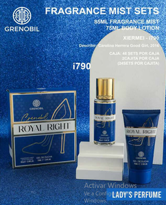 Set Regalo Donna Grenoril Royal Right Eau De Toilette 75Ml Spray con Gel Doccia - Product Image 3
