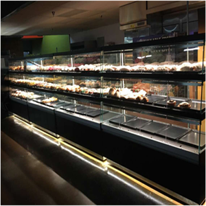 Tùy Chỉnh <span class=keywords><strong>3</strong></span> Tier Treo Tường Tủ Trường Hợp Cho Bánh Mì Bánh Trưng Bày Racks - Product Image 4