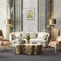 Cangkang Alami Mosaik Pola Kipas Bentuk Ubin Putih Ibu dari Backsplash Mutiara untuk Proyek Dinding Hotel