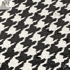 Tessuto Nanyee classico colore nero Beige Flip <span class=keywords><strong>rondine</strong></span> di paillettes tessuto - Product Image 1