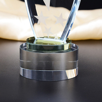 Trophée en cristal, trophée en verre créatif de haute qualité, trophée en cristal vierge, avec douane quantité minimale de commande