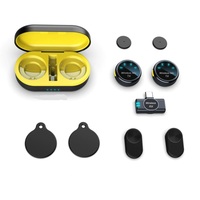 Mini micrófono de botón magnético para fotografía móvil, micrófono inalámbrico recargable compatible con teléfonos inteligentes