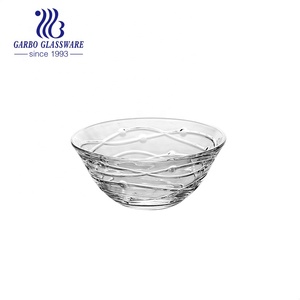 5นิ้วล้างหรูหราวินเทจบรรเทาเสิร์ฟอาหารเช้าชามสลัดแก้วชามผสม - Product Image 5