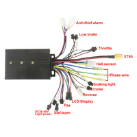 Kit de Conversion Moteur de Vélo Électrique et Trottinette 36V 48V 52V 26A 500W 750W 1000W avec Contrôleur et Capteur Hall