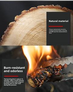 Allume-feu de camping en gros pour barbecue, poêle à granulés de bois, Tumbleweed, allume-feu réutilisables fabriqués à la machine pour grillades en extérieur - Product Image 2