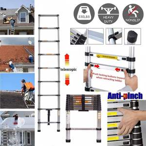 Escalera Telescópica de Seguridad de Acero Inoxidable de Alta Resistencia, Escalera de Agilidad para Uso en Exteriores y Almacenes, Fabricada en China por <span class=keywords><strong>Lidl</strong></span> - Product Image 6