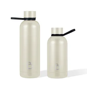 Heiß isolierter Sport wasser flaschen griff aus Edelstahl mit kunden spezifischer Bpa-freier Wasser flasche mit individuellem Druck