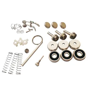 Conjunto completo de peças de reparo para instrumento de latão com acessórios para trompete Bb