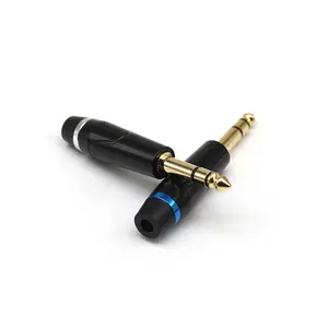 6.3mm plug 1/4 "TSS Stereo Plug para Speaker 6.35mm Guitarra Plug