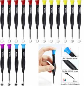 Jeu de tournevis, mini tournevis magnétiques Torx, à tête plate, Phillips, petites pinces à épiler avec T2 T3 T4 T5 T6 T7 T8 T9 T10 - Product Image 2