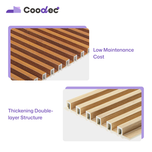 Wandpaneele für Industrie und Büro aus PVC in Marmoroptik | Geriffelte Lamellenpaneele aus Holz-WPC für die Innenwandverkleidung - Product Image 2
