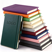 Carnet de notes professionnel personnalisé, avec sangle effet peau, porte-stylo, idéal comme cadeau d'entreprise, directement de l'usine