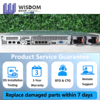 Vente en gros de serveurs en rack PowerEdge R450 1U, processeur Intel Xeon 4309Y 32 cœurs, stockage SAS 4 To, garantie de 3 ans, personnalisable, en stock