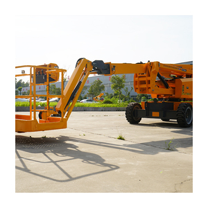 Efficient 16M Telescopic Boom <strong>Aerial</strong> <strong>Work</strong> <strong>Platform</strong> Steel Mobile Construction Lifting <strong>Platform</strong> 300kg Load Capacity Hand Actuated - Product Image 2
