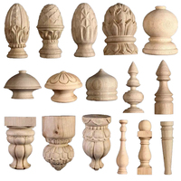 Tailai bois massif sculpté poteau lit main courante classique colonnes romaines tête de poteau pieds de meubles pour armoire Table pieds canapé pieds