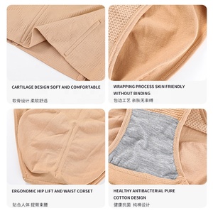 Gros Gros Cul Élasticité Minceur Grande Taille Corps Shaper Culotte Gainante Respirante Taille Haute Taille Haute Culotte Sans Couture - Product Image 6