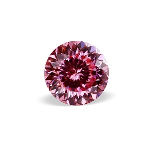 Hete Verkoop Hoge Kwaliteit 0.5ct 1ct 2ct 3ct Gekleurde Roze <span class=keywords><strong>Moissanite</strong></span> Russische Gesneden Gecoat Roze <span class=keywords><strong>Moissanite</strong></span> - Product Image 2