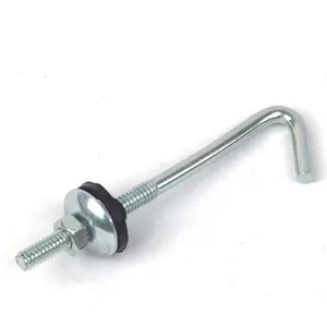 Mạ kẽm Nhà Máy Giá J loại Bolt lợp móc Bolt J móc Bolt với Nut và máy giặt