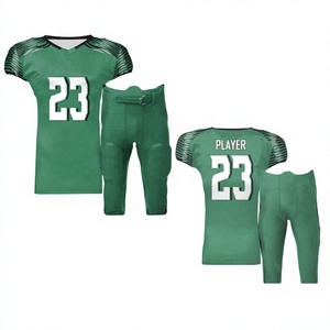 Ensemble de maillot et pantalon de football américain DAIZEN STAR pour homme, col en V, manches courtes, tissu respirant, uniforme sportif adulte, toutes saisons - Product Image 1