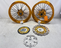 GLM Factory Wholesale Nouvelle Roue de Supermotard de Haute Qualité en Alliage d'Aluminium CNC à 36 Rayons de 17 Pouces pour Moto EXC SXF 125 250 300 450