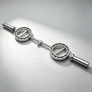 Barre de musculation pour lunettes de vue, poignée rotative <span class=keywords><strong>à</strong></span> 360 degrés en acier chromé avec manchons et boucle pour machine <span class=keywords><strong>à</strong></span> câble, entraînement de force - Product Image 1
