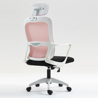Chaise de bureau exécutive moderne en plastique avec dossier ouvert, hauteur réglable et pivotante pour la maison, le bureau ou le salon