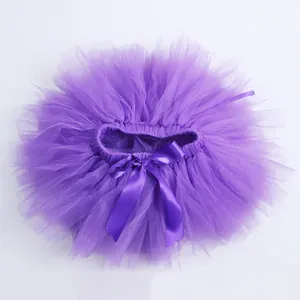 Fashion kids boutique clothing handmade solid color fluffy tutu skirts beauty girls tutu skirt