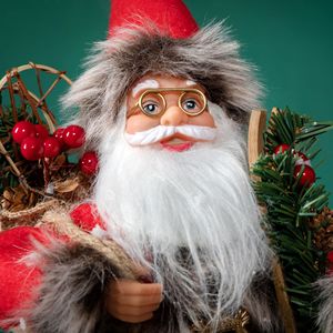 <span class=keywords><strong>Babbo</strong></span> <span class=keywords><strong>Natale</strong></span> Realistico da Tavolo, Statuetta Decorativa 30-45cm, Addobbi Natalizi e di Capodanno, Regali per le Feste - Product Image 5