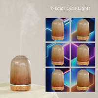 Diffuseur d'aromathérapie colonne à motif céramique, technologie à ultrasons, compact, sans eau, silencieux, pour voitures et diffusion à domicile