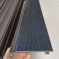Panneaux muraux plats extérieurs en WPC à grain de bois réaliste résistant aux UV Everwall pour villa et jardin