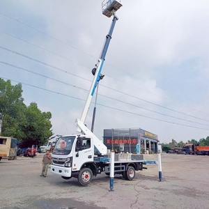 Camión con plataforma elevadora telescópica Dongfeng, camión con cesta elevadora para trabajos aéreos en venta - Product Image 6