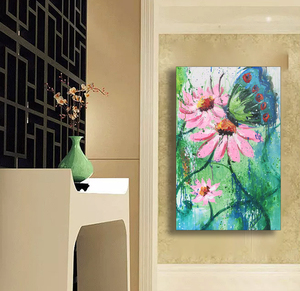 Bán buôn OEM ODM tùy chỉnh Tự làm Sơn 100% tay sơn trang trí nội thất hoa sơn dầu trên vải - Product Image 2